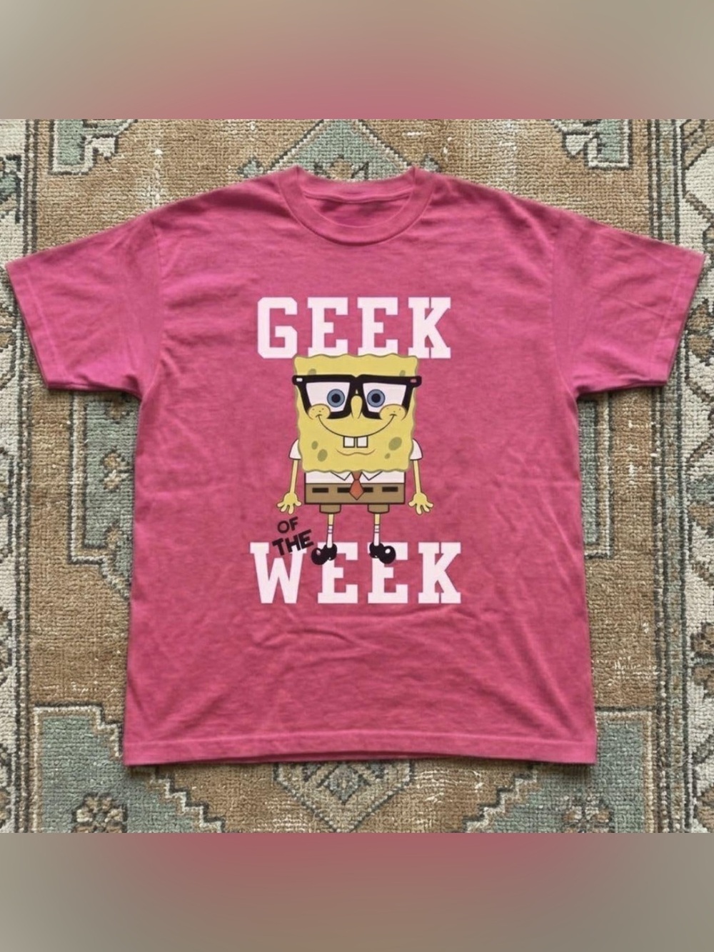 Gildan Pink 'Geek of the Week' Graphic Tee